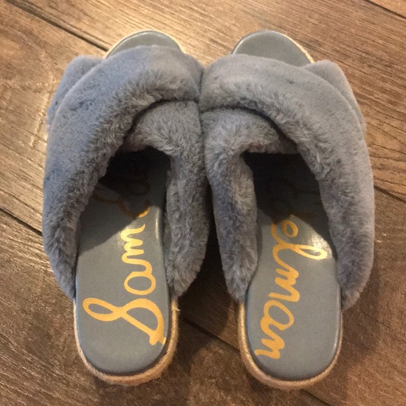 Sam Edelman Platform Fur Espadrille Slides - Picture 6 of 6